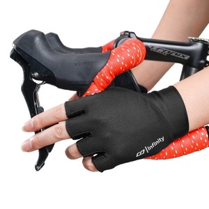 Gants de cyclisme mi-doigts Boildeg noirs, respirants, anti-transpiration, unisexes pour adultes - Product Image 2
