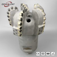 Foret PDC haute efficacité en acier forgé pour le forage de puits miniers et de puits d'eau, adapté aux formations abrasives, roches dures, grès et calcaire