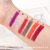 Lápiz Labial de Dos Tonos, Sin Logotipo, Resistente al Agua y al Sudor, Rojo Oscuro-Marrón, Doble Punta, Degradado, Maquillaje de Labios, 3.8g, Vanguardista, Estilo INS