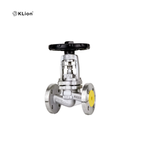Válvula de Globo KLION RTS WJ41 SS304 316 con Sello de Fuelle y Control Manual PN16 PN25, para Aceite Caliente, Vapor y Agua a Alta Temperatura DN15