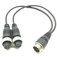 Connecteurs aviation mâle à double aviation femelle M12 G12 pour caméras MDVR de véhicule, usine d'origine avec disponibilité