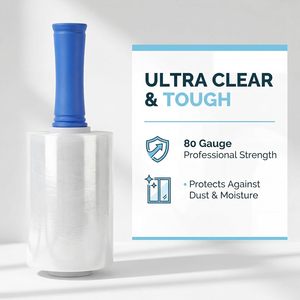 <span class=keywords><strong>Film</strong></span> étirable <span class=keywords><strong>transparent</strong></span> auto-<span class=keywords><strong>adhésif</strong></span> de qualité supérieure 80 gauge pour la <span class=keywords><strong>protection</strong></span> des meubles - Vente en gros usine - Product Image 3