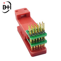 Support de test à espacement de 2,54 mm, pince de fixation pour PCB, sonde de test, broche Pogo, pour téléchargement et programmation, simple/double 4P 5P 6P 7P 8P 9P 10P