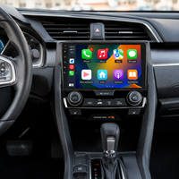 Écran de lecteur DVD radio pour Honda Civic 2016, Android, Mirrorlink, navigation, récepteur, affichage, Wifi, Bluetooth, divertissement tactile