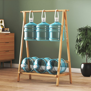 Clothing Organizer Coat <b>Rack</b> Nan Bamboo Standing Type Bedroom Single Tier Foldable - Product Image 2