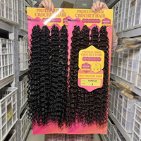 Rambut Sintetis Keriting Julianna Premium Protein Organik Tahan Panas FIber untuk Kepang Crochet Ekstensi Rambut Bio Fibra