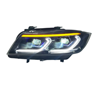 Accessoires automobiles SJC pour BMW Série 3 E90 E91 2005-2012 V2, phares avant à double couleur jaune/blanc, système d'éclairage DRL