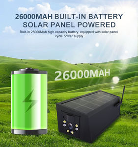 กล้องวงจรปิดพลังงานแสงอาทิตย์ 1080P สำหรับภายนอกอาคาร มองเห็นในเวลากลางคืน 3 เลนส์ ตรวจจับความเคลื่อนไหว กล้องวงจรปิด 4G พลังงานแสงอาทิตย์ - Product Image 5