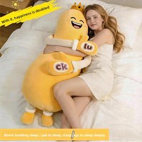 Oreiller en peluche Zhuoyou Mango King pour le sommeil, rembourrage en coton PP, amovible et lavable, gadget apaisant, poupée mangue pour fêtes