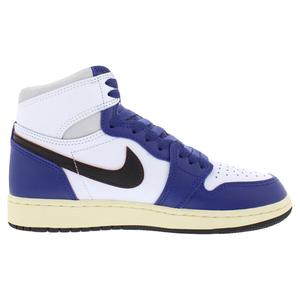 Zapatillas de baloncesto Nike Air Jordan 1 Retro High de cuero original GS en blanco, negro y gris neutro - Product Image 3