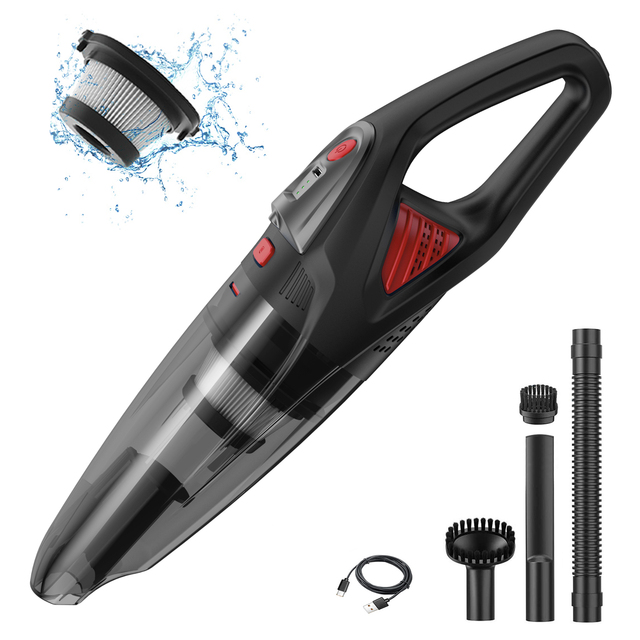 120W High Suction Powerful Vacuum Cleaner for Home and Car Cordless Portable Electric Vacuum Cleaner
