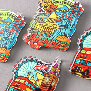 도매 프로모션용 아크릴 애니메이션 냉장고 자석, 맞춤 인쇄 아크릴 마그네틱 냉장고 기념품 선물 - Product Image 1