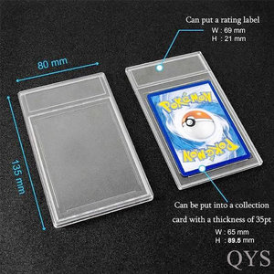 Qys เคสเปล่าสำหรับใส่การ์ด35PT การ์ดป้องกันสำหรับใส่การ์ดกีฬาและ TCG - Product Image 3