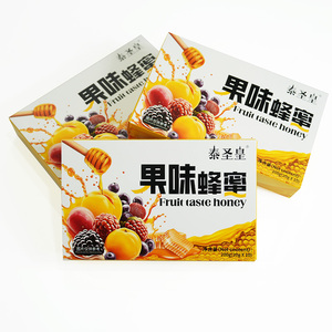Self-owned brand Delicious Fruit <b>Honey</b> Syrup Sweet Smooth Rich Flavor Yellow Box Pack Suitable for All Ages - Product Image 5