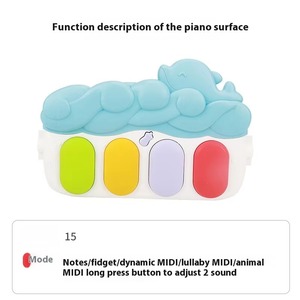 Baby Piano Fitness Playmat-Tapis rampant éducatif avec <span class=keywords><strong>des</strong></span> sons d'animaux Montessori Sensory - Product Image 3