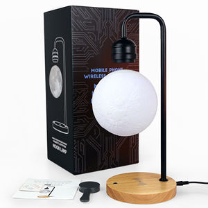 Impression de boule 3d électronique flottante colorée, lumière lunaire led, haut-parleur en lévitation magnétique, lampe lunaire en lévitation - Product Image 6