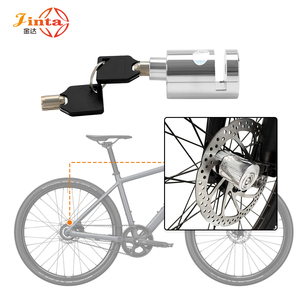 Lucchetto a Disco Cilindrico con Chiave per Bicicletta, Moto e Monopattino Elettrico, Fornito dalla Fabbrica Jinta - Product Image 1