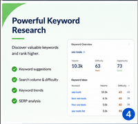 Servicio de herramientas de investigación SEO con funciones de MOZ Pro |   Plataforma de Análisis de Sitios Web con Palabras Clave y Enlaces