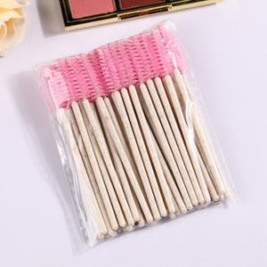 Mini cepillo de labios Flocado de paja de trigo púrpura biodegradable más vendido, aplicador de varita de labios desechable, herramientas de brocha de maquillaje - Product Image 3