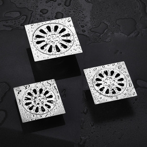 Siphon de sol carré en acier inoxydable OEM, design moderne et épuré, pour salle de bain, balcon, machine à laver, usage domestique, anti-odeur, pour projets - Product Image 2