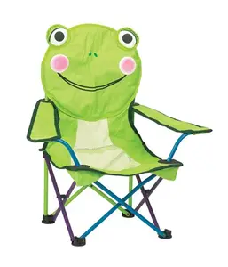 Dessin animé populaire 0.6mm Tube en acier 600D Polyester chaise de Camping pliable enfants et chaise de Camp pliante Portable