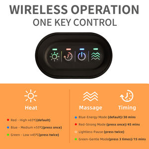 حزام تدليك ساخن من الجرافين للعلاج من أسفل الظهر قابل للنقل لتخفيف آلام المعدة وشد ودفئة البطن - Product Image 5