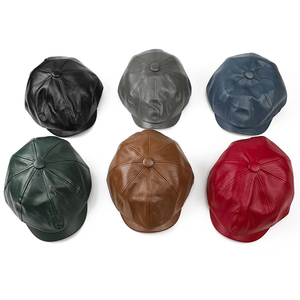 Vente en gros de <span class=keywords><strong>casquette</strong></span> gavroche d'hiver personnalisée chapeau de cowboy Gatsby <span class=keywords><strong>casquette</strong></span> de papa <span class=keywords><strong>casquette</strong></span> plate à carreaux vintage 8 panneaux chapeaux de lierre en <span class=keywords><strong>cuir</strong></span> pour hommes - Product Image 1