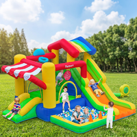 FBSPORT Château gonflable pour tout-petits, petit château de saut, maison gonflable avec toboggan