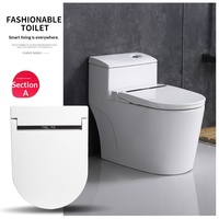 Siège de toilette intelligent multifonctionnel avec chauffage à température constante, télécommande, bidet automatique, séchage automatique, électrique, en PP