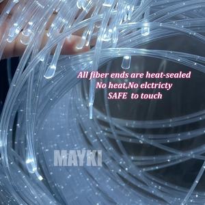 Equipo para Sala Sensorial, Cortina Sensorial de Fibra Óptica, Estimulación Visual Relajante, Cascada de Pared de Fibra Óptica LED con 100 Colas de Fibra - Product Image 4