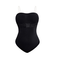 Soutien-gorge de sport une pièce sans coutures pour femme avec boutons sur le devant, bretelles invisibles, bande antidérapante, tissu en nylon et élasthanne