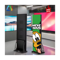 Écran d'affichage numérique LED mobile à prix surprise P1.53 P2, signalisation numérique portable intérieure/extérieure pour affichage publicitaire