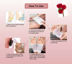 Proveedor de China, parche de desintoxicación para pies, yeso, efecto rápido, almohadillas para pies de vinagre de bambú, mejora el parche para dormir - Product Image 6