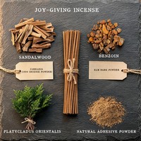 Ensemble de parfums naturels faits à la main en coton, à faible émission de fumée et à combustion longue durée, parfum floral