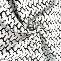 Tela de Punto Elástica de Doble Cara, Jacquard Espigado, Jersey Tricot 300g/m, Transpirable, Suave, para Ropa Deportiva de Niños y Niñas
