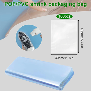 Saco de Filme Plástico Transparente POF de Grau Alimentício, 50 Peças, Embalagem de Selagem a Calor, Resistente à Umidade, Impressão em Intaglio - Product Image 4