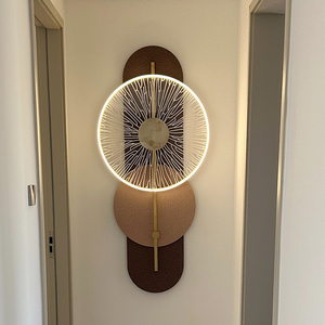 Lampe murale moderne italienne minimaliste en texture de grès 3D, salon de luxe, lumière murale haut de gamme pour porche, couloir, <span class=keywords><strong>peinture</strong></span> murale - Product Image 5