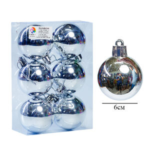 ลูกบอลพลาสติกประดับต้นคริสต์มาส6cm - Product Image 5