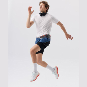 90% Nylon 10% Spandex Blank Printable Bottoms Quick Dry <b>4</b> Way Stretch <b>Shorts</b> Breathable Athletic <b>Shorts</b> for Mens Gym Sportswear - Product Image 4