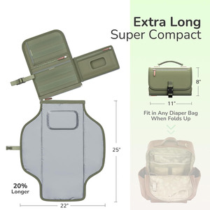 2024 nouvelle mode en cuir couche <span class=keywords><strong>sac</strong></span> à <span class=keywords><strong>dos</strong></span> fourre-tout avec compartiments isolés bébé registre matelas à langer pour maman et garçons - Product Image 4