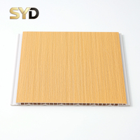 Panel de Techo de PVC de 9 mm y 25 cm de Ancho, Resistente al Fuego e Impermeable, Panel de Techo Falso de Plástico para Interiores