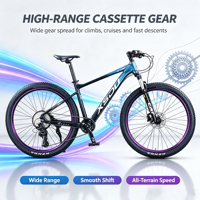 Bicicleta de Montaña en OFERTA, 26 Pulgadas, con Doble Freno de Disco, Horquilla de Suspensión, 21 Velocidades