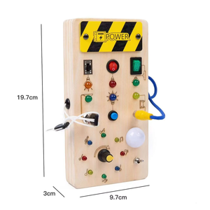 Kids <b>Remote</b> Control Led <b>Lights</b> Busy Board Montessori Toy Socket <b>Switch</b> Recording Sensory Game Travel Activities Educational Toys - Product Image 6