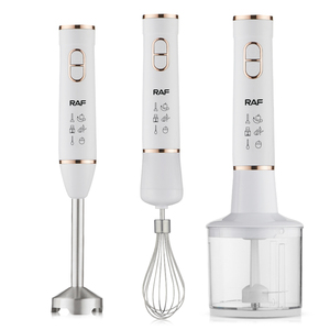 RAF 15000 RPM 4 in 1 Home Mixer Appliances Set Hand Blender With Plastic Container and Push Button Controls Hand Blender Hand - Product Image 5