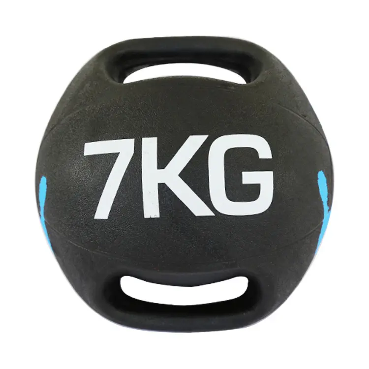 تيلوس أعلى كرة لياقة بدنية معدات التمرين ممارسة الطبية الكرة تخصيص المزدوج القبضات كرة دواء