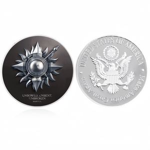Une chanson de glace et de feu : Badge commémoratif et pièce de monnaie de collection Daenerys <span class=keywords><strong>Targaryen</strong></span> Or/Argent - Game of Thrones - Product Image 2
