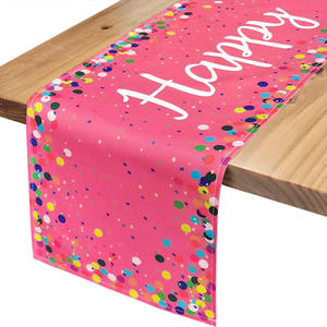 <span class=keywords><strong>Chemin</strong></span> <span class=keywords><strong>de</strong></span> <span class=keywords><strong>table</strong></span> en polyester réutilisable et lavable pour fête d'anniversaire, salle à manger, décoration <span class=keywords><strong>de</strong></span> <span class=keywords><strong>table</strong></span> à thé ou à café - Product Image 3