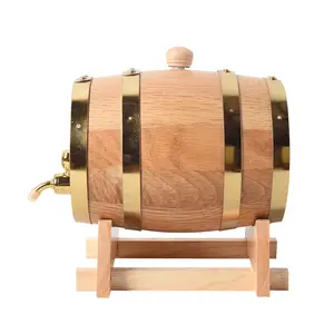 Manufacturers wholesale oak wine barrel solid wooden barrel horizontal barrel