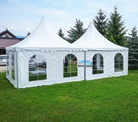 3MX3M 4MX4M 5MX5M Tentes d'exposition imperméables pour événements et fêtes de mariage Chapiteau de jardin Tente d'exposition Tentes pagode