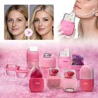 Producto de Moda: Serie de Terapia de Hielo de Silicona, Rodillo de Masaje Facial con Hielo para Enfriar el Cuero Cabelludo, Tazón de Baño Facial con Hielo y Tubo de Respiración